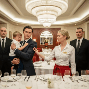 Billionaire’s Son Kept Crying in the Restaurant — Until the Waitress Said: “He Just Needs a Mom…”