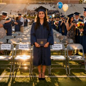 Nobody showed up to my graduation. Days later, mom texted: “need $2,100 for your sister’s sweet 16”. I sent $1 with “congrats.” then changed the locks. Then cops came.