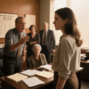 AFTER MY GRANDPARENTS’ DEATH, THEIR LAWYER REVEALED I WAS THE SOLE HEIR TO THEIR $26 MILLION ESTATE. MY FAMILY DEMANDED I HAND IT OVER. “YOU DON’T DESERVE THIS MONEY!” MY FATHER SCREAMED. I CALMLY REFUSED, FACING THEM WITH STRENGTH THEY NEVER EXPECTED. I TOOK BACK WHAT WAS MINE…