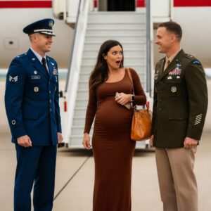 At eight months pregnant, I accidentally overheard my billionaire husband and his mother plotting to steal my baby right after birth. “She’ll think it was just a difficult delivery,” his mother whispered. Later, I discovered his go-bag with a fake passport, confirming my fears. Desperate, I called the only person who could protect me—my estranged father, a former spy. But when I tried to board a private jet to escape, a guard blocked my way. “Your husband bought this airline last night,” he sneered. “He’s waiting for you.” What he didn’t realize was that someone far more dangerous was already nearby—my father.