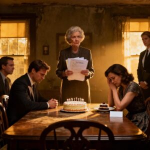 In my own home, she ordered me to “get out” so the adults could talk. I just smiled, calmly served her dessert… And watched her face drain of all color as she read the single piece of paper I’d placed on her plate.