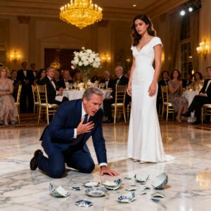 At my only son’s wedding, my new daughter-in-law attempted to humiliate me by seating me with the caterers. When I tried to claim my rightful spot with my family, she smiled and, in front of everyone, yanked my chair out from under me as I was about to sit. What she didn’t know was that her father, a man whose life I had once saved, had just entered and witnessed the entire scene.