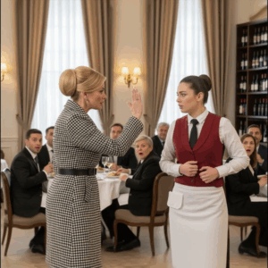 The Billionaire’s Fiancée Slaps the Waitress — What Happens Next Freezes the Entire Restaurant