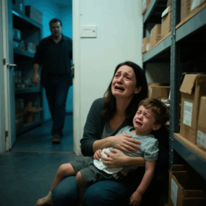 MY HUSBAND LOCKED ME IN THE STORAGE ROOM WITH OUR FEVERISH SON WHILE HE WENT ON VACATION WITH HIS MISTRESS. IN THE MIDDLE OF THE NIGHT, MY FATHER-IN-LAW BROKE DOWN THE DOOR AND RUSHED IN: ‘SON, SOMETHING HAS HAPPENED TO YOUR HUSBAND.’ …