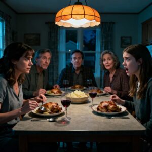 MY PARENTS MOCKED ME: “WHERE ARE YOUR HUSBAND AND KIDS? OH RIGHT-LIKE ANYONE WOULD GIVE YOU THAT.” I SLOWLY SET MY FORK DOWN, SMILED COLDLY AND SAID: “FUNNY… AND WHERE’S YOUR MONEY? OH RIGHT-YOU DON’T HAVE A CENT. I’VE BANKROLLED THIS ENTIRE FAMILY.” THE TABLE FROZE