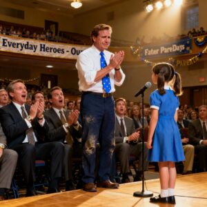 A girl brought her junior dad to school for Father’s day. The principal stopped when he saw him…