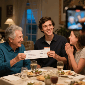 AT DINNER, MY PARENTS GAVE ME A $10K CHECK AND A ONE-WAY TRAIN TICKET TO ALBUQUERQUE. MY SISTER FILMED MY GRATITUDE.’ I SMILED, TOOK IT… AND LET THEM BELIEVE I HADN’T SOLD MY OCEAN-SAVING STARTUP FOR $9.2M YET.