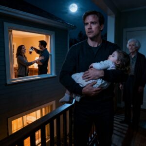 MY NEW NEIGHBOR, AN OLD MAN, MOVED INTO THE VACANT HOUSE NEXT DOOR. A WEEK LATER, HE CAME TO VISIT. “TONIGHT AT 2 AM, BRING YOUR DAUGHTER TO MY HOUSE AND COME UPSTAIRS” “WHY?” “YOU’LL UNDERSTAND WHEN YOU GET THERE” THAT NIGHT AT 2 AM, I CARRIED MY DAUGHTER TO HER HOUSE. THE MOMENT I LOOKED AT MY HOME FROM HER SECOND-FLOOR WINDOW