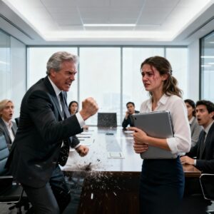 MIDWAY THROUGH MY PRESENTATION, MY MANAGER SLAMMED HER HAND ON THE TABLE AND SAID, “THIS IS A DISASTER. SIT DOWN BEFORE YOU EMBARRASS US MORE.” PEOPLE GASPED. SOME EVEN WHISPERED. MY FACE BURNED, BUT I KEPT PACKING MY NOTES SLOWLY. SHE THOUGHT SHE’D CRUSHED ME. SHE HAD NO IDEA THE CLIENT HAD JUST TEXTED: “STEP OUTSIDE. YOUR MANAGER’S ABOUT TO GET A SURPRISE…”