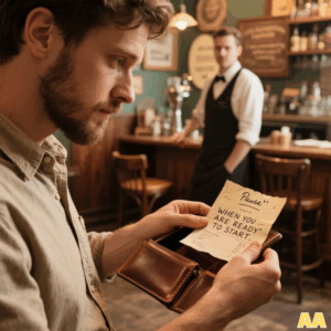 I WAS CLEANING MY OLD WALLET WHEN I FOUND A RECEIPT FROM A CAFÉ I’D NEVER BEEN TO. ON THE BACK, HANDWRITTEN: “COME BACK WHEN YOU’RE READY TO START OVER”. I WENT THERE OUT OF CURIOSITY. THE BARISTA LOOKED AT ME AND SAID: “I WAS WONDERING WHEN YOU’D COME”.