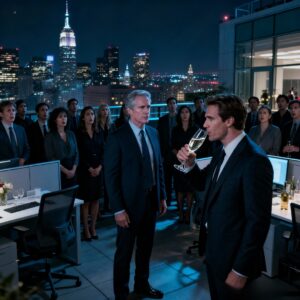 THE CEO RAISED A GLASS AT THE COMPANY PARTY, ‘ENJOYING YOUR $32,000 BONUS?’ I MET HIS GAZE AND SAID, ‘I NEVER RECEIVED IT. THE NEXT MORNING, OUR LAWYER READ ONE CLAUSE IN MY CONTRACT. HER FACE WENT PALE, AND SHE ASKED THE CEO, ‘MY GOD… WHAT HAVE YOU DONE?