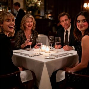 AT DINNER, MY MOM CHUCKLED, “SHE TRIED THAT BUSINESS THING-DIDN’T LAST A MONTH.” MY SISTER ADDED, “WE’RE JUST GLAD SHE STOPPED PRETENDING.” I STAYED QUIET. UNTIL MY DAD ASKED, “WHY’D YOUR NAME POP UP ON MY TAX FILE?” I JUST SMILED… “BECAUSE I BOUGHT YOUR COMPANY.”