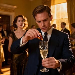 AFTER SELLING MY PATENT FOR $17 MILLION, I THREW A BIG PARTY TO CELEBRATE. BUT JUST BEFORE THE TOAST, I SAW MY HUSBAND SLIP SOMETHING INTO MY CHAMPAGNE. MY HANDS WENT COLD, BUT MY MIND STAYED SHARP. WHEN NO ONE LOOKED, I SWITCHED GLASSES WITH HIS SPOILED, OVERBEARING MOTHER. MINUTES LATER, SHE BEGAN TO PANIC AND MY QUIET REVENGE FINALLY STARTED…