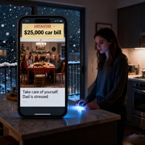 THEY DIDN’T INVITE ME TO CHRISTMAS – BUT SENT A $25,000 BILL FOR MY SISTER’S CAR. I CALLED THE BANK AND SAID “REPOSSESS IT. I’M DONE BEING USED…” THEY WERE SHOCKED