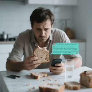 “THEY DESERVE A VACATION, YOU DON’T.” MY SON TEXTED ME FROM A DUBAI RESORT POOL, AFTER STEALING MY CARD TO TAKE HIS IN-LAWS. THE CHARGE? $35,000. I WAS AT HOME EATING STALE BREAD. SO I BLOCKED THE CARD AND LEFT THEM ALL STRANDED, UNABLE TO PAY…