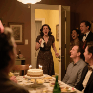 MY DAUGHTER-IN-LAW SNAPPED “GET OUT! I DIDN’T INVITE YOU!” AS I TRIED TO SIT AT THE TABLE I’D BEEN COOKING FOR SINCE 4 A.M. FOR HER BIRTHDAY.I SAID NOTHING, JUST WIPED MY HANDS, STOOD UP, AND WALKED TO THE DOOR.EVERY GUEST KEPT LAUGHING UNTIL THEY REALIZED WHAT I WAS DOING.AND IN SECONDS, THAT ROOM OF SMILES TURNED INTO PURE SILENCE. -TRUE STORY