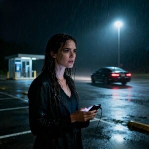 My husband left me in the rain, 37 miles from home. He said I “needed a lesson.” I didn’t argue. I just watched him drive away. A black truck pulled up moments later. My bodyguard stepped out, calm and ready. I smiled as I climbed in. His cruelty had ended. This was his last mistake…