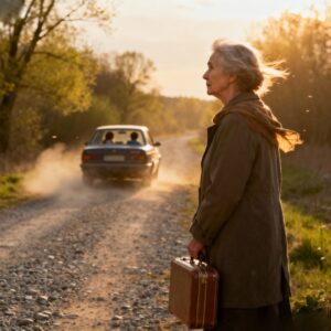 After my husband’s funeral, my son drove me to a remote road and said: “This is where you get off. The house and business are mine now”. I stood in the dust, clutching my bag, as he drove away without looking back. No phone. No money. And that’s when I realized – I wasn’t alone. I was free… But he had no idea what I’d done before his father died…