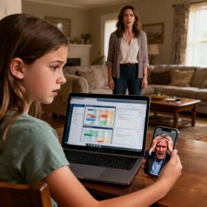 My husband drained our daughter’s college fund and vanished with his mistress. I was devastated-until our 12-year-old smirked and said, ‘mom, don’t worry. I handled it.’ days later…he called screaming after discovering…