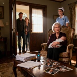 “Say hi to the sharks,” my daughter-in-law whispered as she pushed me off the yacht. My son just stood there smiling. Their plan was to steal my $3 billion fortune. But when they returned home… I was sitting there with a special gift.