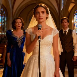 My mother slept with my fiance the night before my wedding—then I quietly walked down the aisle, but when the pastor asked if I took him “for better or worse”—I took the mic and turned to the crowd, what I said next silenced the whole church.