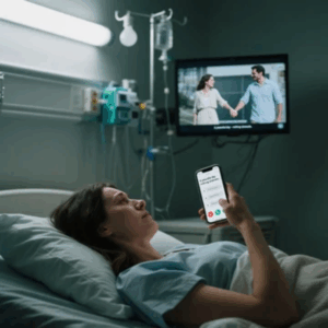 EN EL TRABAJO, ME DESMAYÉ. EL MÉDICO LLAMÓ A MI ESPOSO -PERO ÉL NO VINO. EN SU LUGAR, MI ESPOSO PUBLICÓ UNA FOTO SOSTENIENDO LA MANO DE UNA MUJER Y ESCRIBIÓ: ‘UN DÍA TRANQUILO – SIN DRAMA.’ YO NO DIJE NADA. DOS DÍAS DESPUÉS, EN LA CAMA DEL HOSPITAL Y CONECTADA A SUEROS, VI 43 LLAMADAS PERDIDAS Y UN MENSAJE DE MI ESPOSO: ‘TE NECESITAMOS. RESPONDE YA.