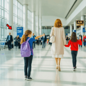 Poor deaf girl gave a silent signal in the airport—only a little girl notices and did something