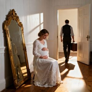 On the morning of our wedding, I told my fiancé I was expecting his child. He called it a “bombshell that destroyed his future” and left me standing alone at the courthouse. With no home and nowhere to turn, I took the only work available—scrubbing cars for cash. I thought my world had collapsed, until one afternoon I overheard a stranger’s devastating phone call… and made a choice that changed everything.