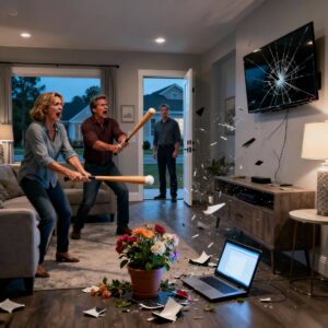 My Parents Cut Me Off 5 Years Ago, Then Demanded To Sell My House To Pay My Sister’s 150K Debt. When I Refused, They Broke In With Baseball Bats And Destroyed The Living Room, Causing $40K Of Damage To Take Revenge On Me, Only To Discover It Wasn’t My House Anymore. When The Police Arrived They Desperately Called Me For Help…