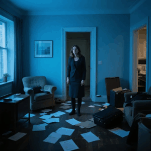 AFTER THE BUSINESS TRIP IN LONDON, I CAME HOME TO FIND OUR HOUSE COMPLETELY EMPTY. MY HUSBAND TOOK EVERYTHING AND LEFT A DIVORCE NOTE. BUT THEN MY EYES FELL ON THE FLOOR, AND I FROZE WHEN I SAW…