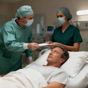 During my vasectomy procedure, I overheard my surgeon talking to a nurse: “Is his wife still in the waiting room?” “Yes, doctor.” “Good. After we finish, I need you to give her this envelope. Don’t let him see it.” My blood ran cold. I pretended to still be under anesthesia. 30 minutes later, I saw what was in the envelope. I packed and left the town.