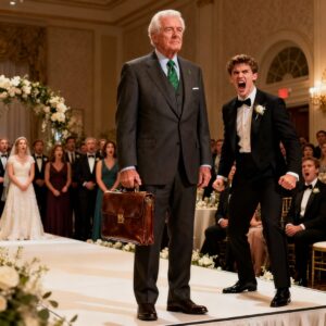 At my daughter’s wedding, her groom toasted me, calling me a worthless liar in front of 180 guests. I said nothing, just calmly walked to the stage and opened my briefcase… he started screaming!
