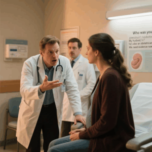 DURING THE PREGNANCY CHECK-UP, THE DOCTOR, LOOKING PALE, ASKED, “WHO WAS YOUR PREVIOUS DOCTOR?” I ANSWERED, “MY HUSBAND, BECAUSE HE’S ALSO AN OBSTETRICIAN.” IMMEDIATELY, THE DOCTOR PANICKED AND SAID, “WE NEED PROOF RIGHT NOW!