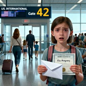 AT 15, MY MOM LEFT ME AT GATE 42 WITH $200 AND A BIRTH CERTIFICATE – “YOU’LL BE FINE,” SHE SAID, THEN WALKED AWAY WITH HER NEW HUSBAND. THE NAME ON THAT PAPER? IT UNMASKED A BILLIONAIRE DAD… AND A PRIVATE JET.