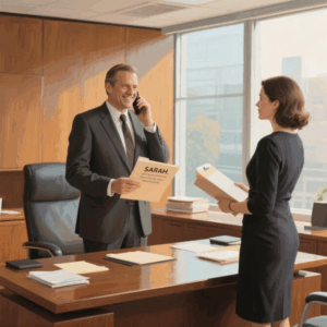 MY BOSS CALLED ME INTO HIS OFFICE WITH A SMIRK. “SARAH, YOU’LL BE TRAINING YOUR REPLACEMENT. AFTER 12 YEARS, WE’RE LETTING YOU GO.” I NODDED CALMLY, “OF COURSE.” HE HAD NO IDEA THAT THREE MONTHS AGO. I’D SECRETLY THE COMPANY..? TOMORROW WOULD BE INTERESTING…