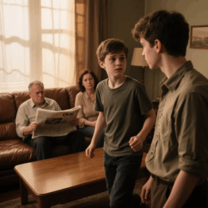 MY SISTER BLAMED ME FOR RUINING HER “PERFECT SON,” SO MY PARENTS CUT ME OFF. I JUST SAID, “ALRIGHT.” THE NEXT MORNING, THEIR GOLDEN BOY STOPPED SMIRKING WHEN HE SAW MY MILITARY TRANSFER ORDERS ALREADY APPROVED. HE RAN IN, SHAKING: “PLEASE TELL ME YOU DIDN’T SUBMIT IT.” DAD’S FACE DROPPED IMMEDIATELY…