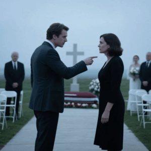 5 YEARS AGO MY BROTHER TOOK THE WOMAN I WAS ABOUT TO MARRY. TODAY, AT OUR FATHER’S FUNERAL, HE STRUTTED IN WITH HER, ALL SHINE AND SMUG. HE LEANED IN, “SO… I GUESS I WON, RIGHT?” I CALMLY SAID: “YEAH? WELL-MEET MY WIFE.” HE FROZE