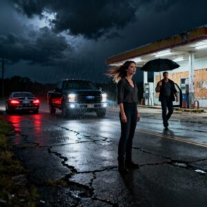 MY HUSBAND LEFT ME IN THE RAIN, 37 MILES FROM HOME. HE SAID I “NEEDED A LESSON.” I DIDN’T ARGUE. I JUST WATCHED HIM DRIVE AWAY. A BLACK TRUCK PULLED UP MOMENTS LATER. MY BODYGUARD STEPPED OUT, CALM AND READY. Ι SMILED AS I CLIMBED IN. HIS CRUELTY HAD ENDED. THIS WAS HIS LAST MISTAKE…