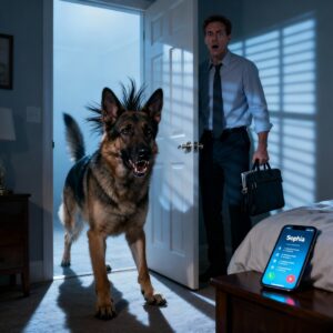 MY DOG BLOCKED THE DOOR, GROWLING VICIOUSLY. I STAYED HOME ANNOYED. MY BOSS CALLED CRYING: “EVERYONE WHO CAME IN IS DEAD.” I ASKED HOW. HE WHISPERED: “THEY ALL LOOKED LIKE…