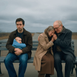 WIDOWED FATHER SEES ELDERLY COUPLE ABANDONED AT BUS STOP… WHAT HE DOES WILL MOVE YOU