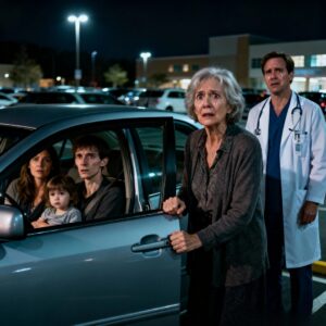 My doctor son called me late and told me to meet him behind the hospital. When I arrived, he wouldn’t let me near the car. He just said, “Mom, before you see who’s inside, I need you to promise you won’t call the police.” when I saw who was in the car, I trembled in horror…