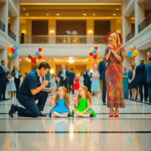 Single dad saw everyone ignore the CEO’s deaf twin daughters—he walked over and signed “Hello”