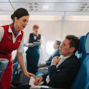 MY FLIGHT ATTENDANT SLIPPED ΜΕ Α ΝΑΡΚΙΝ: ‘PRETEND YOU’RE SICK. GET OFF THIS PLANE.’ I IGNORED HER-SHE CAME BACK: ‘PLEASE. I’M BEGGING YOU.’ 2 HOURS LATER