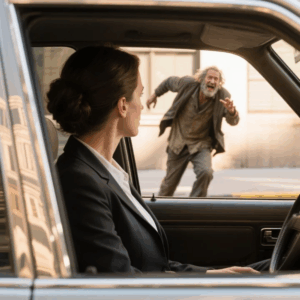 I WAS ON MY WAY TO THE MEETING ABOUT MY HUSBAND’S INHERITANCE. AS I GOT INTO MY CAR, A HOMELESS MAN RUSHED OVER AND SHOUTED: “MA’AM, DON’T START THAT CAR! YOUR DAUGHTER-IN-LAW…” MY BLOOD FROZE. BUT WHEN I ARRIVED AT THE MEETING THE LEECH FAINTED AT THE SIGHT OF ME