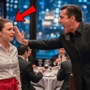 Billionaire Slaps Shy Waitress, Calls Her Thief — Froze When She Called Her Father