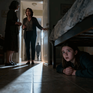 OPEN GAMING BEFORE LEAVING FOR WORK MY NEIGHBOR SAID, “IS YOUR DAUGHTER SKIPPING SCHOOL AGAIN “NO, SHE GOES EVERY DAY “BUT I ALWAYS SEE HER AT HOME DURING THE DAY” SUSPICIOUS, I PRETENDED TO LEAVE FOR WORK THE NEXT DAY AND HID UNDER THE BED. THEN, I HEARD MULTIPLE FOOTSTEPS ECHOING IN THE HALLWAY…