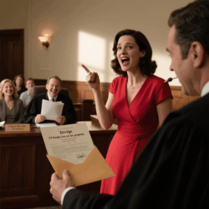 AT OUR DIVORCE HEARING, SHE BOASTED: “I’LL FINALLY LIVÉ OFF HIS FORTUNE.” THE CROWD LAUGHED. I CALMLY PASSED THE JUDGE MY ENVELOPE AND WHISPERED, “CHECK THE DATE ON HER SIGNATURE.” MOMENTS LATER, THE JUDGE LAUGHED SO HARD, MY WIFE TURNED GHOST WHITE.