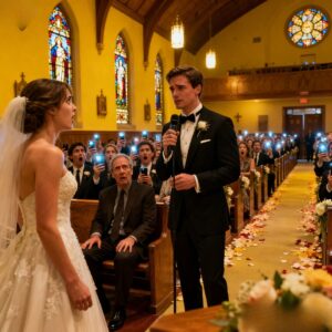 My father slept with my fiancée the night before the wedding. I pretended until the altar. And at the “I do”… What I did .left everyone frozen