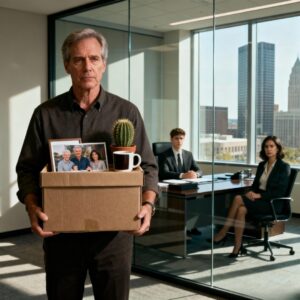 Boss called me to his office with human resources. ‘Mark, after 17 years, we’re eliminating your position,’ he announced coldly. ‘Clean out your desk by end of day.’ I nodded politely and said, ‘I understand completely.’ They had no idea how Wednesday would be fun