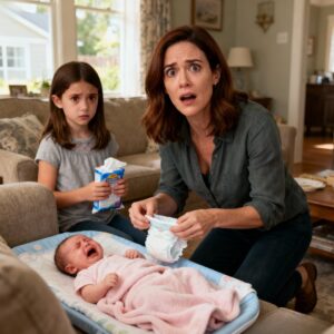 While we were assisting our newborn granddaughter, my 6-year-old daughter was changing her diaper. “MOM! LOOK AT THIS!” I rushed over, and when I saw it, I couldn’t talk anymore. My husband took our daughter into another room and called 911 with his hands shaking…